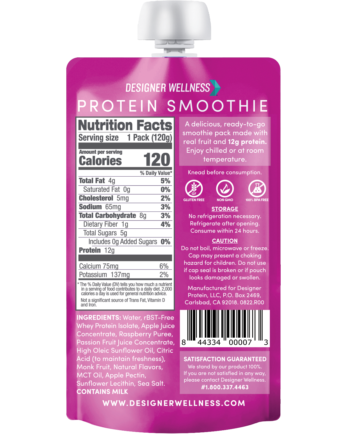 Protein Smoothie - Raspberry Passionfruit 12 pack