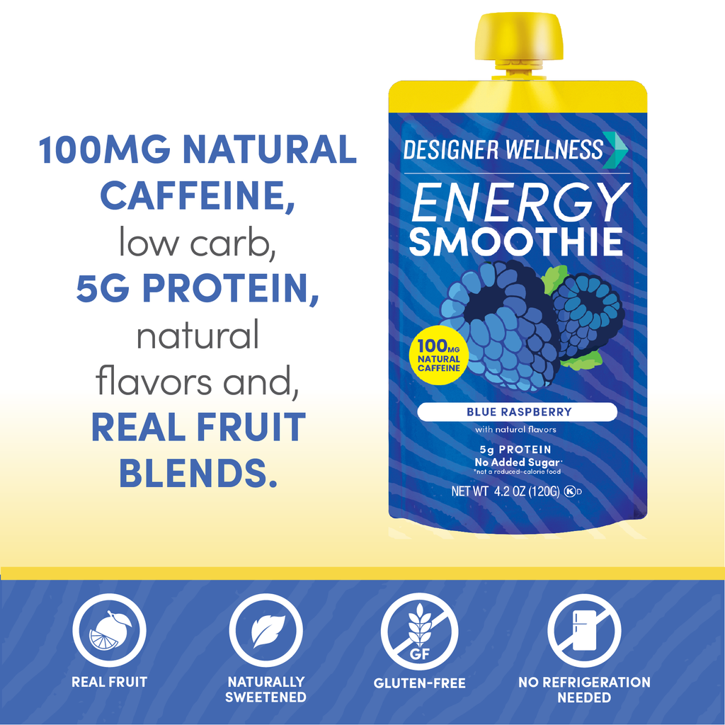 Energy Smoothies - Blue Raspberry 12 pack