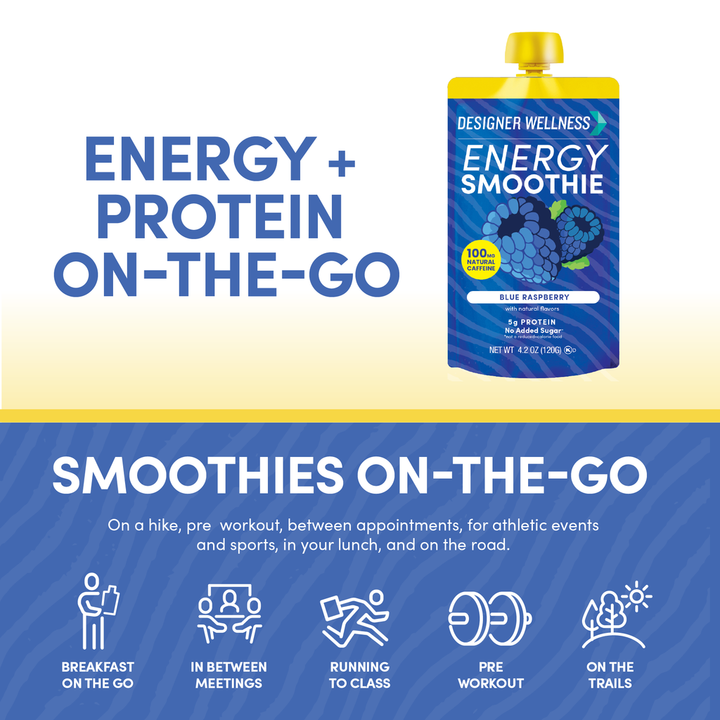 Energy Smoothies - Blue Raspberry 12 pack