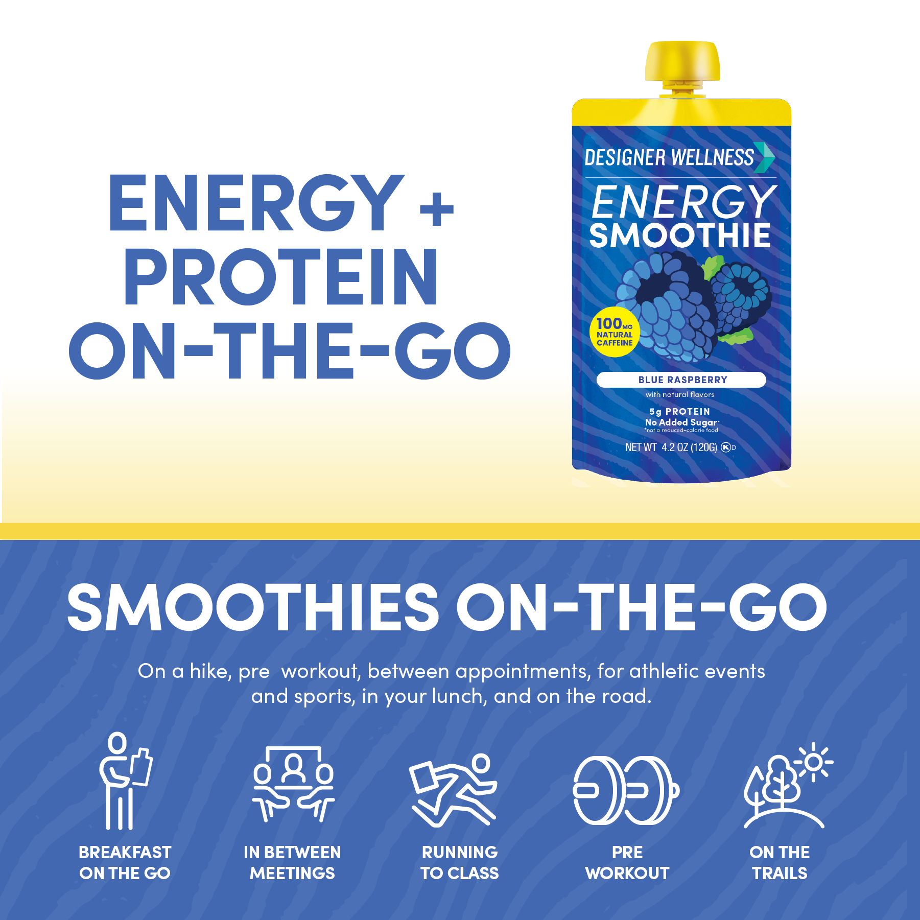 Energy Smoothies - Blue Raspberry 12 pack