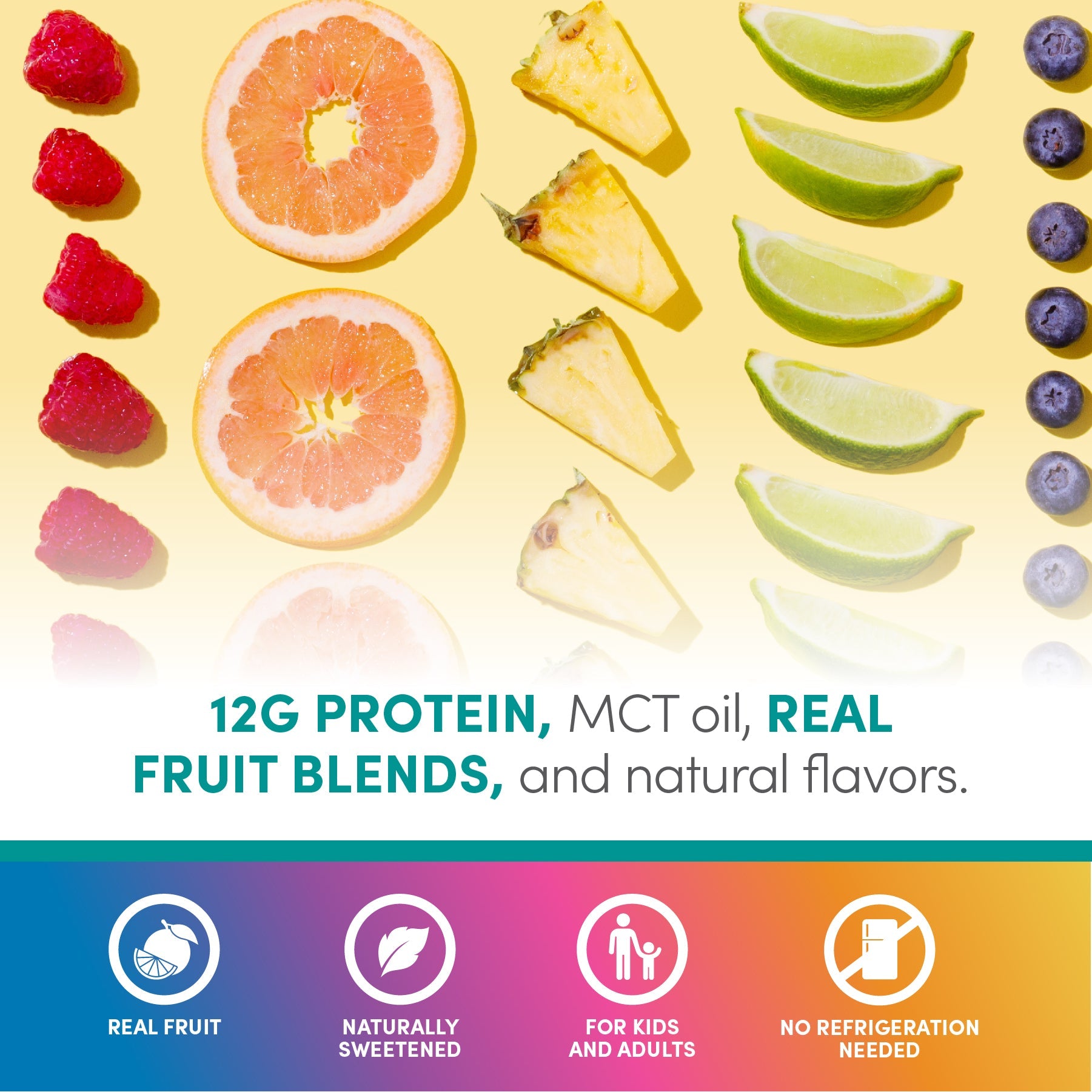 Protein Smoothie Super Fruit Variety - 12 pack